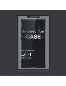 Nillkin Synthetic Fiber S Fodral till Samsung Galaxy S23 Ultra skal kamerafodral svart