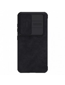 Nillkin Qin Leather Pro Fodral till Samsung Galaxy S23+ flip-fodral kamerafodral svart
