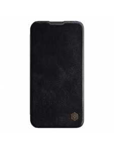 Nillkin Qin Leather Pro Fodral till Samsung Galaxy S23+ flip-fodral kamerafodral svart