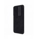 Nillkin Qin Leather Pro Fodral till Samsung Galaxy S23+ flip-fodral kamerafodral svart