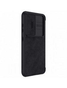 Nillkin Qin Leather Pro Fodral till Samsung Galaxy S23+ flip-fodral kamerafodral svart