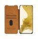 Nillkin Qin Leather Pro Fodral till Samsung Galaxy S23+ flip-fodral kamerafodral brunt