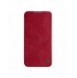 Nillkin Qin Leather Pro Fodral till Samsung Galaxy S23+ flip-fodral kamerafodral rött
