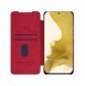 Nillkin Qin Leather Pro Fodral till Samsung Galaxy S23+ flip-fodral kamerafodral rött