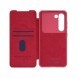 Nillkin Qin Leather Pro Fodral till Samsung Galaxy S23+ flip-fodral kamerafodral rött