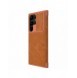 Nillkin Qin Leather Pro-fodral till Samsung Galaxy S23 Ultra Cover med Flip Camera Cover Brun