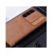Nillkin Qin Leather Pro-fodral till Samsung Galaxy S23 Ultra Cover med Flip Camera Cover Brun