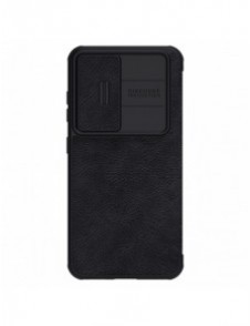 Nillkin Qin Leather Pro Fodral till Samsung Galaxy S23+ flip-fodral kamerafodral svart