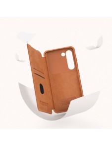 Nillkin Qin Leather Pro Fodral till Samsung Galaxy S23+ flip-fodral kamerafodral svart