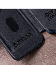 Nillkin Qin Leather Pro Fodral till Samsung Galaxy S23+ flip-fodral kamerafodral svart