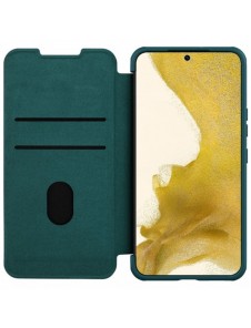 Nillkin Qin Leather Pro Case Samsung Galaxy S23+ Flip Cover Kamerafodral grön