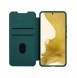 Nillkin Qin Leather Pro Case Samsung Galaxy S23+ Flip Cover Kamerafodral grön