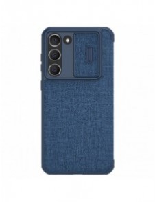 Nillkin Qin Cloth Pro-fodral för Samsung Galaxy S23+ Flip Cover kamerafodral blå