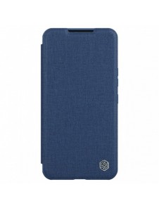 Nillkin Qin Cloth Pro-fodral för Samsung Galaxy S23+ Flip Cover kamerafodral blå