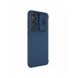 Nillkin Qin Cloth Pro-fodral för Samsung Galaxy S23+ Flip Cover kamerafodral blå