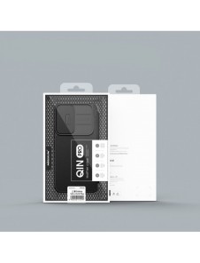 Nillkin Qin Cloth Pro-fodral för Samsung Galaxy S23+ Flip Cover kamerafodral blå