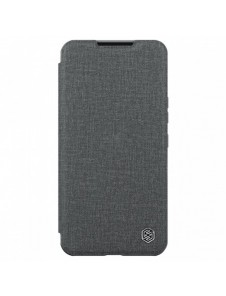 Nillkin Qin Cloth Pro Fodral för Samsung Galaxy S23+ Flip Cover Camera Cover Grå