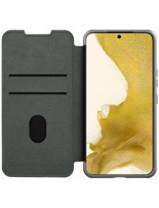 Nillkin Qin Cloth Pro Fodral för Samsung Galaxy S23+ Flip Cover Camera Cover Grå