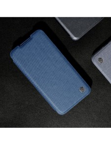 Nillkin Qin Cloth Pro Fodral för Samsung Galaxy S23+ Flip Cover Camera Cover Grå