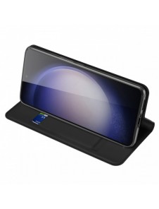 Plånboksfodral med ställ för Samsung Galaxy S23 FE Dux Ducis Skin Pro - svart