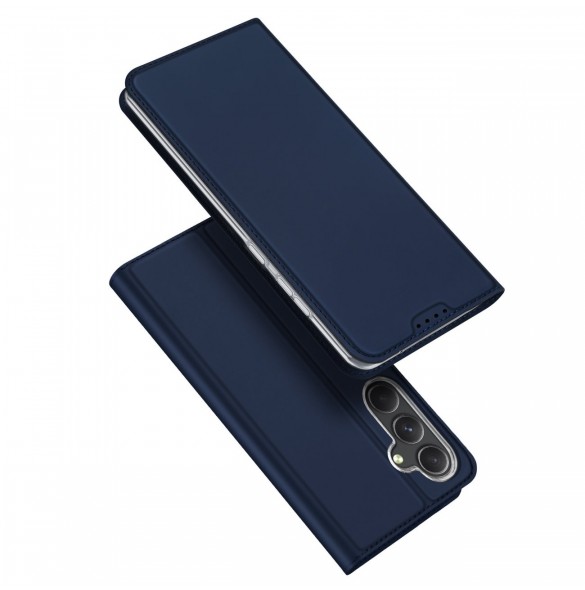 Plånboksfodral med ställ för Samsung Galaxy S23 FE Dux Ducis Skin Pro - blå
