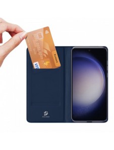 Plånboksfodral med ställ för Samsung Galaxy S23 FE Dux Ducis Skin Pro - blå
