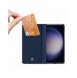 Plånboksfodral med ställ för Samsung Galaxy S23 FE Dux Ducis Skin Pro - blå