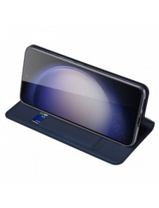 Plånboksfodral med ställ för Samsung Galaxy S23 FE Dux Ducis Skin Pro - blå