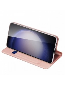 Plånboksfodral med ställ för Samsung Galaxy S23 FE Dux Ducis Skin Pro - rosa