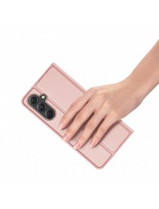 Plånboksfodral med ställ för Samsung Galaxy S23 FE Dux Ducis Skin Pro - rosa