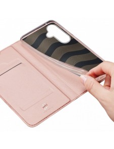 Plånboksfodral med ställ för Samsung Galaxy S23 FE Dux Ducis Skin Pro - rosa