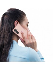 Plånboksfodral med ställ för Samsung Galaxy S23 FE Dux Ducis Skin Pro - rosa