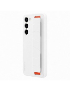 Samsung Silicone Grip Cover Case för Samsung Galaxy S23+ silikonfodral med handledsrem vit (EF-GS916TWEGWW)