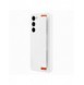 Samsung Silicone Grip Cover Case för Samsung Galaxy S23+ silikonfodral med handledsrem vit (EF-GS916TWEGWW)