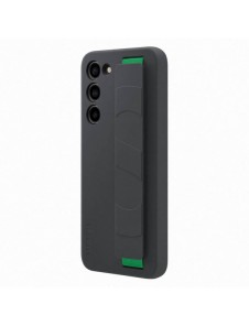 Samsung Silicone Grip Cover Case för Samsung Galaxy S23+ silikonfodral med handledsrem svart (EF-GS916TBEGWW)