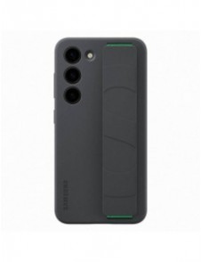 Samsung Silicone Grip Cover Fodral för Samsung Galaxy S23 silikonskal med handledsrem svart (EF-GS911TBEG