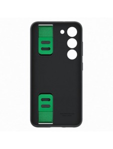 Samsung Silicone Grip Cover Fodral för Samsung Galaxy S23 silikonskal med handledsrem svart (EF-GS911TBEG
