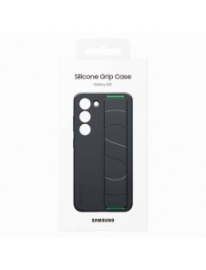 Samsung Silicone Grip Cover Fodral för Samsung Galaxy S23 silikonskal med handledsrem svart (EF-GS911TBEG