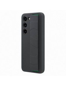 Samsung Silicone Grip Cover Fodral för Samsung Galaxy S23 silikonskal med handledsrem svart (EF-GS911TBEG