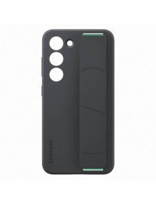 Samsung Silicone Grip Cover Fodral för Samsung Galaxy S23 silikonskal med handledsrem svart (EF-GS911TBEG