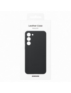 Samsung läderfodral för Samsung Galaxy S23+ skal tillverkat av svart naturläder (EF-VS916LBEGWW)