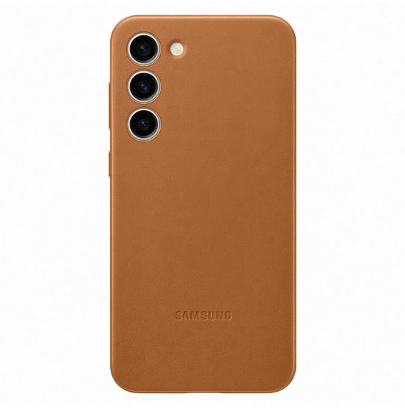 Samsung läderfodral för Samsung Galaxy S23+ äkta kamelläderfodral (EF-VS916LAEGWW)