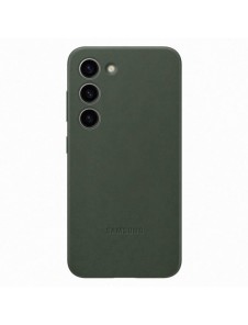Samsung läderfodral för Samsung Galaxy S23 fodral tillverkat av naturligt lädergrönt (EF-VS911LGEGWW)