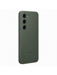 Samsung läderfodral för Samsung Galaxy S23 fodral tillverkat av naturligt lädergrönt (EF-VS911LGEGWW)