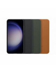 Samsung läderfodral för Samsung Galaxy S23 fodral tillverkat av naturligt lädergrönt (EF-VS911LGEGWW)