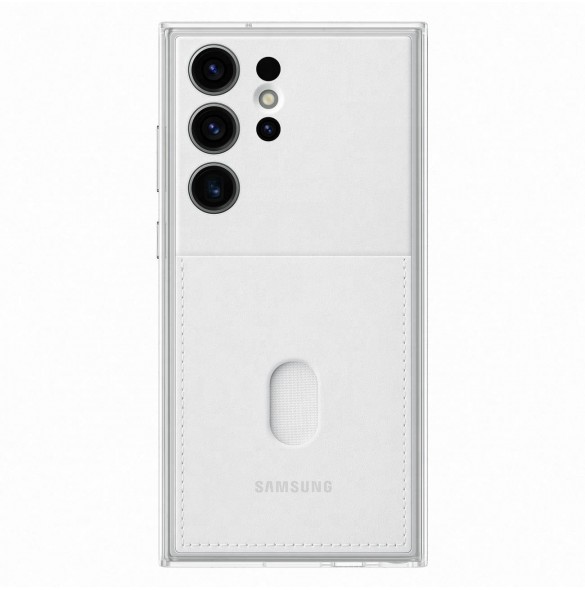 Samsung ramskydd till Samsung Galaxy S23 Ultra skal med utbytbara baksidor vit (EF-MS918CWEGWW)