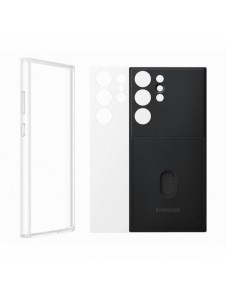 Samsung ramskydd för Samsung Galaxy S23 Ultra fodral med utbytbara baksidor svart (EF-MS918CBEGWW)