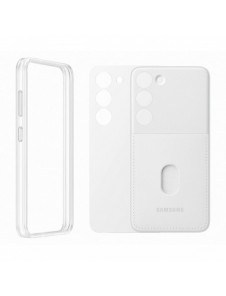 Samsung ramskydd för Samsung Galaxy S23 fodral med utbytbara baksidor vit (EF-MS911CWEGWW)
