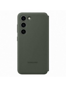 Samsung Smart View Wallet Fodral för Samsung Galaxy S23 Fodral med Smart Flip Window Card Wallet khaki (EF-ZS911CGEGWW)