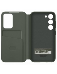 Samsung Smart View Wallet Fodral för Samsung Galaxy S23 Fodral med Smart Flip Window Card Wallet khaki (EF-ZS911CGEGWW)